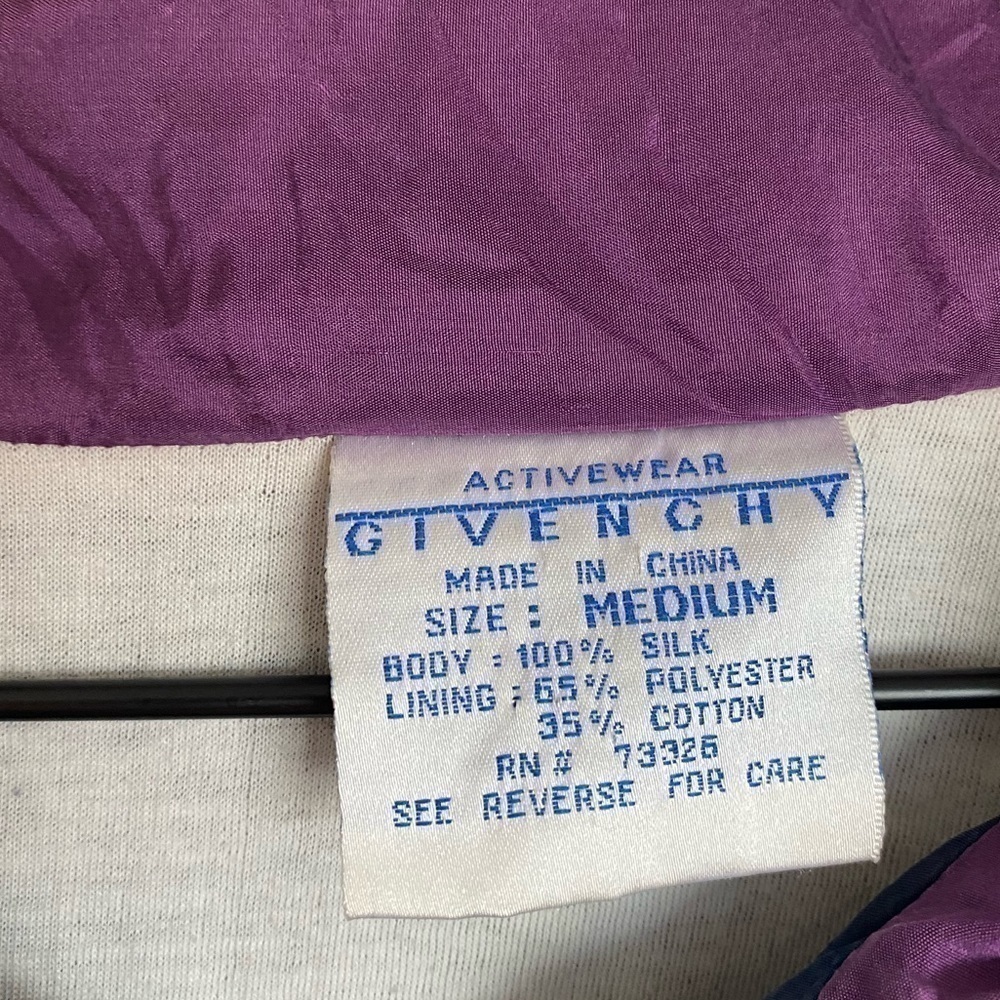 Givenchy silk track jacket vintage. Size medium - Picture 4 of 16